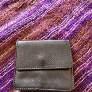 Indigo Classic Black Leather Coin Purse